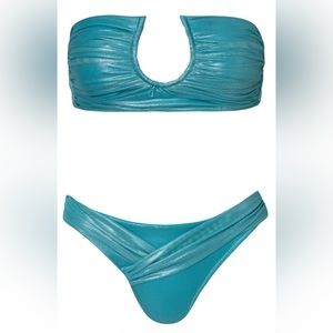 Baobab Magalenha Draped Bikini Top+Bottom Set